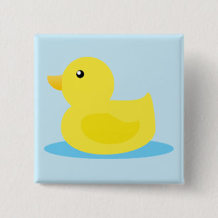 Chapa Cuadrada Bath Time Yellow Duck