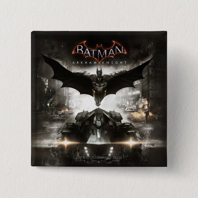 Chapa Cuadrada Batman Arkham Knight Key Art (Anverso)