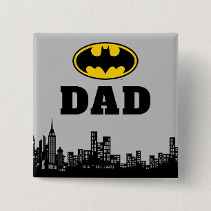 Chapa Cuadrada Batman - Ciudad Gótica   Cumpleaños