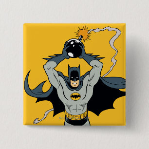 Chapa Cuadrada Batman corriendo con bomba