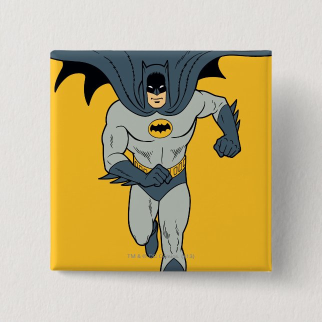 Chapa Cuadrada Batman Running (Anverso)