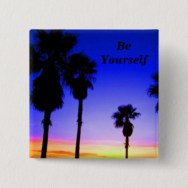 Chapa Cuadrada Be Yourself # 2_ Button_by Elenne (Anverso)
