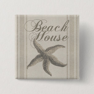 Chapa Cuadrada Beach House Starfish Seashore