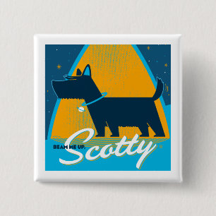 Chapa Cuadrada Beam Me Up Scotty