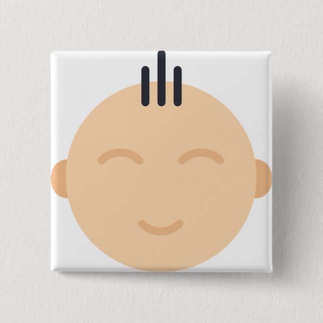 Chapa Cuadrada bebé (Anverso)