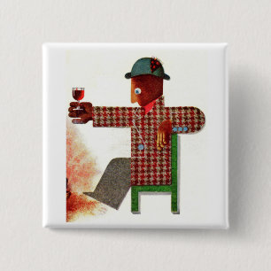 Chapa Cuadrada bebedor de vino AKA oenophile