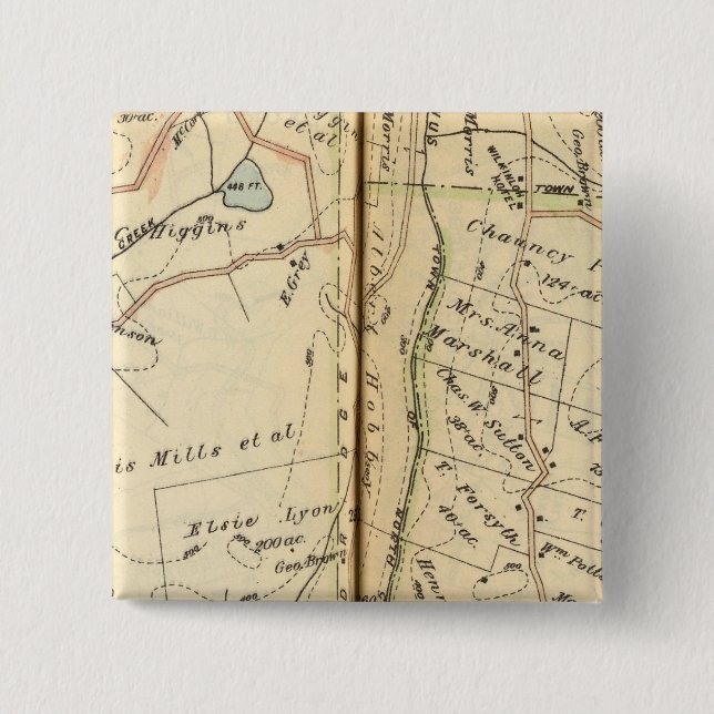 Chapa Cuadrada Bedford, Nueva York (Anverso)