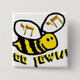 Chapa Cuadrada Bee Jewish