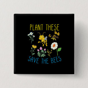 Chapa Cuadrada Beekeeper Art Plant These Save The Bees