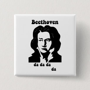 Chapa Cuadrada Beethoven divertido