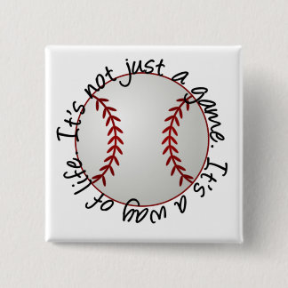 Chapa Cuadrada Béisbol-su no apenas un juego