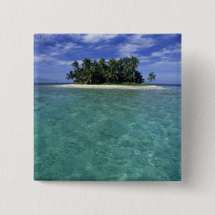 Chapa Cuadrada Belice, arrecife de coral, isla o cayo sin nombre.