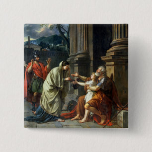 Chapa Cuadrada Belisarius que pide limosnas, 1781