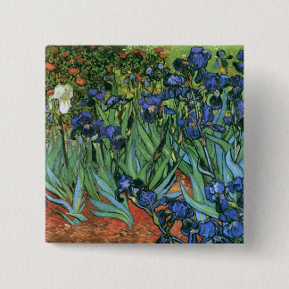 Chapa Cuadrada Bella Artes Van Gogh de Irises (F608)