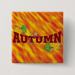Chapa Cuadrada Belleza de otoño -