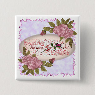 Chapa Cuadrada Belleza y cerebro