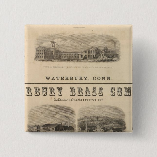 Chapa Cuadrada Benedict y Burnham Manufacturing Company (Anverso)