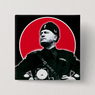 Chapa Cuadrada Benito Mussolini
