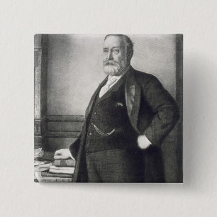Chapa Cuadrada Benjamin Harrison (1833-1901), 23ro presidente de