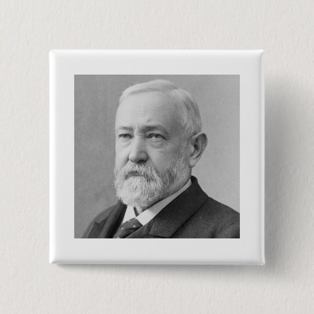 Chapa Cuadrada Benjamin Harrison 23 (Anverso)
