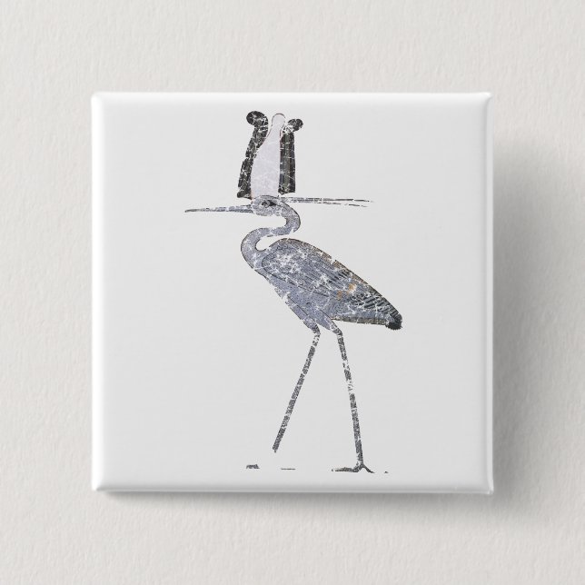 Chapa Cuadrada Benu Bird (Anverso)