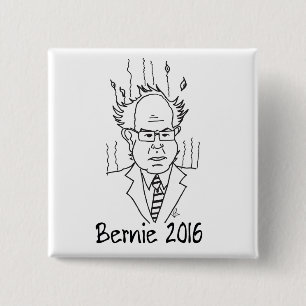 Chapa Cuadrada Bernie Sanders 2016
