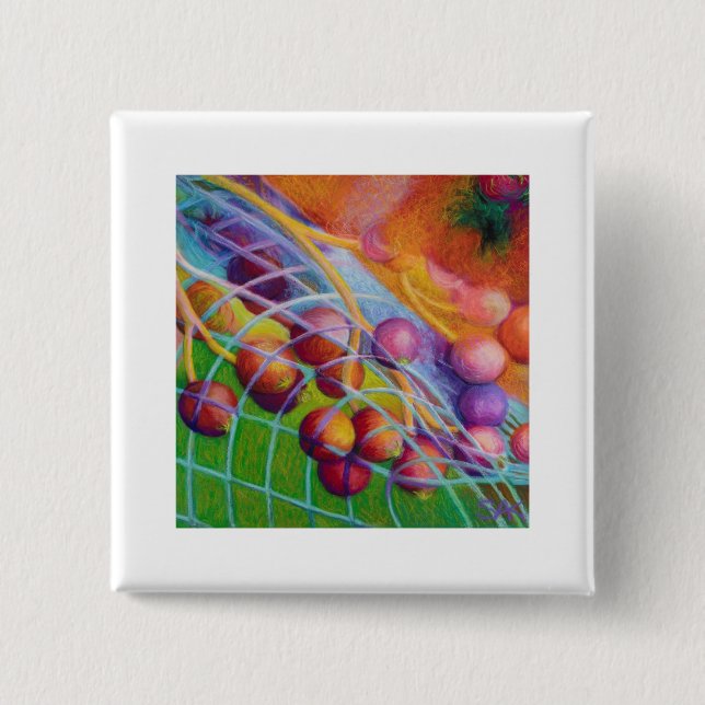 Chapa Cuadrada Berries-in-a-Net (Anverso)