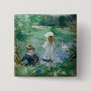 Chapa Cuadrada Berthe Morisot - Beside a Lake / Au bord du lac