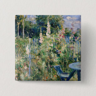 Chapa Cuadrada Berthe Morisot - Rosas Trébol / Malvarrosas