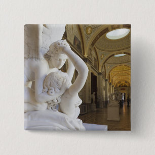Chapa Cuadrada Beso de Cupido y Psiche, de Antonio Canova