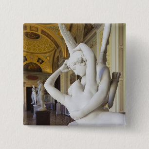 Chapa Cuadrada Beso de Cupido y Psiche, de Antonio Canova