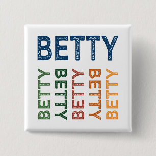 Chapa Cuadrada Betty Cute Colorful