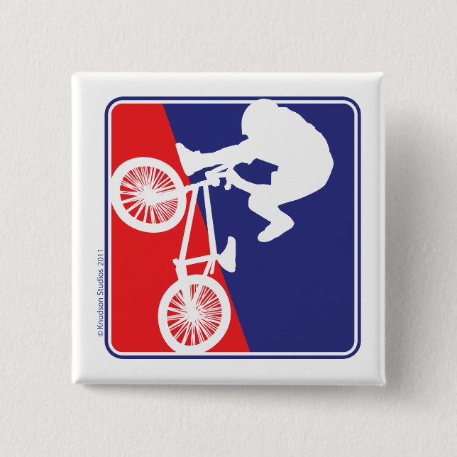 Chapa Cuadrada Bicicleta BMX (Anverso)