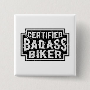 Chapa Cuadrada Bicicleta de Badass Certificada
