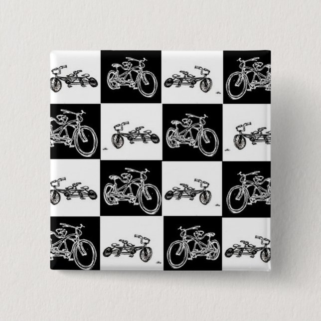 Chapa Cuadrada bicicletas del tablero de damas (Anverso)