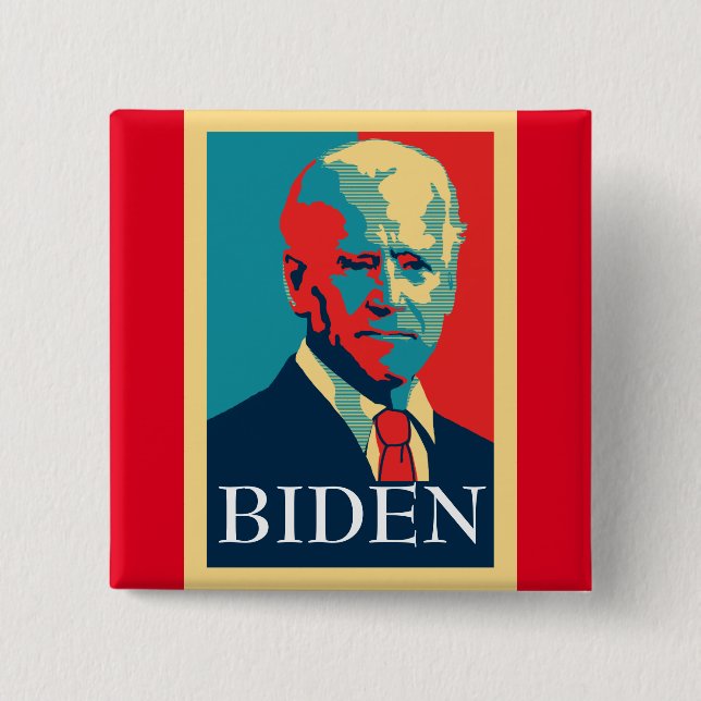 Chapa Cuadrada Biden 2020 (Anverso)