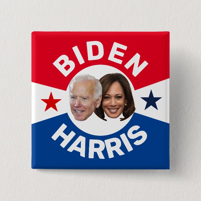 CHAPA CUADRADA BIDEN / HARRIS (Anverso)