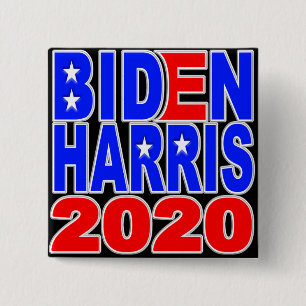 Chapa Cuadrada Biden Harris 2020