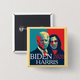 Chapa Cuadrada Biden y Harris