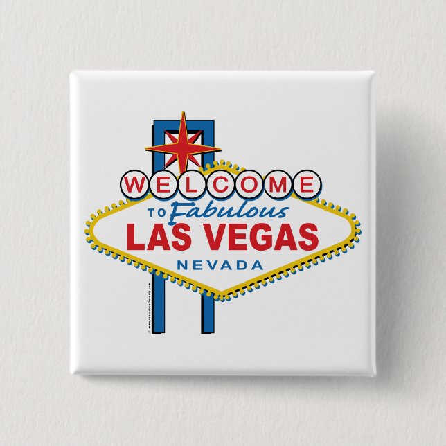 Chapa Cuadrada Bienvenido a Las Vegas (Anverso)