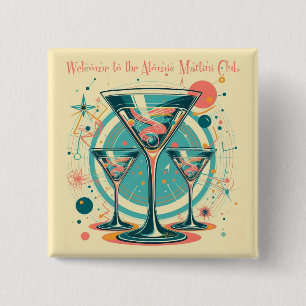 Chapa Cuadrada Bienvenido al Triple Play del Club Atomic Martini