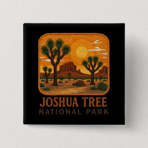 Chapa Cuadrada Bienvenidos al Embroidery Joshua Tree National USA