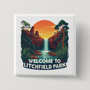 Chapa Cuadrada Bienvenidos al Parque Nacional Australiano de Litc