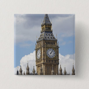 Chapa Cuadrada Big Ben y Casas del Parlamento, Londres,
