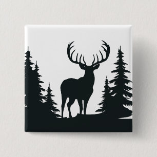 Chapa Cuadrada Big Buck Entre El Vector De Los Pinos