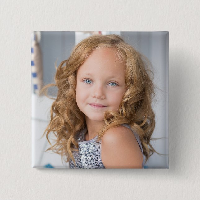 Chapa Cuadrada BIG custom photo button for grandma (Anverso)