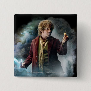 Chapa Cuadrada BILBO BAGGINS™ Con El Anillo