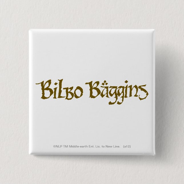 Chapa Cuadrada BILBO BAGGINS™ sólido (Anverso)