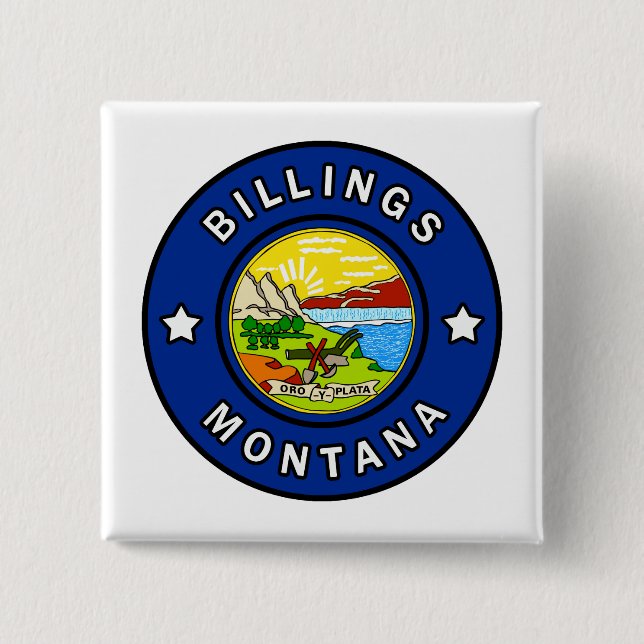 Chapa Cuadrada Billings Montana (Anverso)
