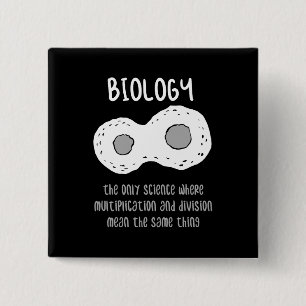 Chapa Cuadrada Biología - Biología El Único Regalo de Ciencia